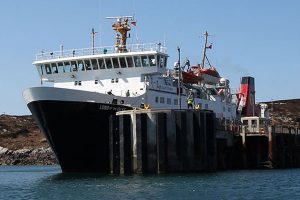 MV Lord of the Isle at Coll Pier